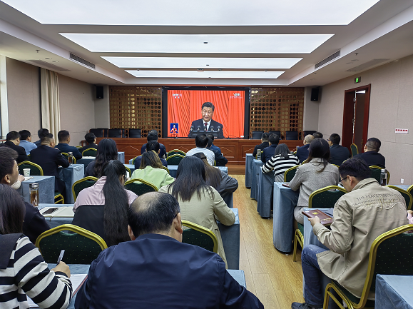 大別山國投集團(tuán)集中收看黨的二十大開幕式